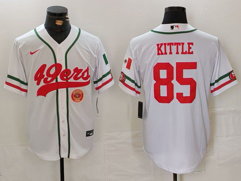 Men San Francisco 49ers #85 Kittle White Joint Name 2024 Nike Limited NFL Jersey style 3